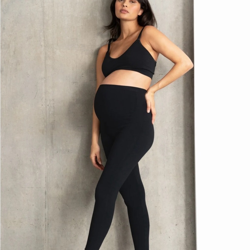 Jojo Maman bébé Black Maternity Leggings